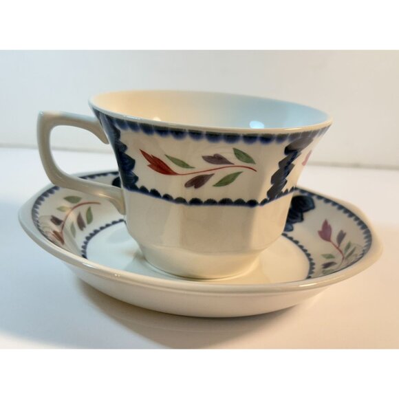 Adams Lancaster English Ironstone Teacup And Saucer - Picture 8 of 8